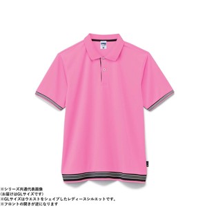 ボンマックス MS3122 袖ラインリブポロシャツ(ポリジン加工) ピンク (19) サイズ:GL LIFEMAX