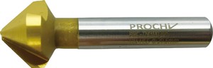TINカウンターシンク カッター先端角90° 刃数3枚 刃径D6.3mm