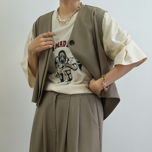 T 恤/上衣 棕色 Design 宽松T-Shirt 印花 立即发货 人气商品 春夏