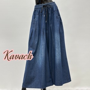 Denim Cropped Pant Wide Pants S/S