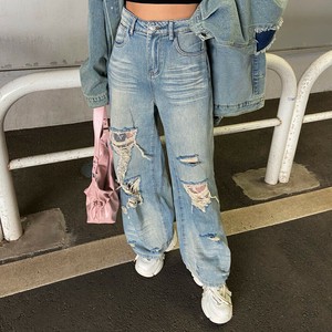 Denim Full-Length Pant Wide Pants [2025 NEW]
