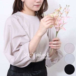 【2025SS新作入荷】異素材切り替えバルーン袖トップス　プルオーバー　skypink東京