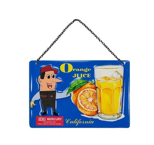 ﾏｰｷｭﾘｰｴﾝﾎﾞｽﾃｨﾝｻｲﾝ Orange Juice　壁掛け/サインプレート/壁装飾