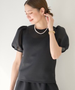 Button Shirt/Blouse Short Sleeve Puff Sleeve Dumbo S/S