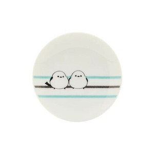 シマエナガ　豆皿（しましま）