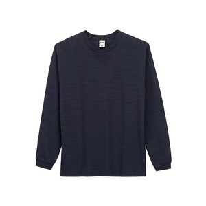 ボンマックス MS1168 スラブ長袖Tシャツ ネイビー (8) サイズ:XL LIFEMAX