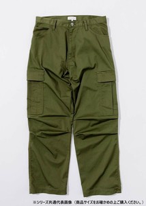 桑和 4702-08　カーゴパンツ Lサイズ オリーブ(111) BEAMS DESIGN