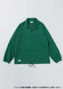 桑和 7602-00 コーチジャケット Lサイズ グリーン(6) BEAMS DESIGN