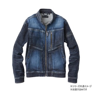 桑和 1682-20 長袖ブルゾン(児島加工) Mサイズ ミッドインディゴ(557)
