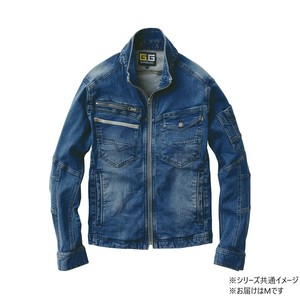 桑和 1092-00 デニムブルゾン Mサイズ ミッドインディゴ(557) G.GROUND