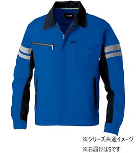 桑和 964 長袖ブルゾン(反射材付き) Sサイズ ブルー(8) SOWA