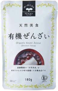 【遠藤製餡】有機パウチぜんざい 180g 有機JAS