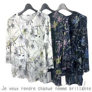 T-shirt Tiered Cut-and-sew 7/10 length