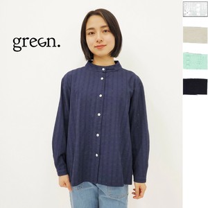 Button Shirt/Blouse High-Neck