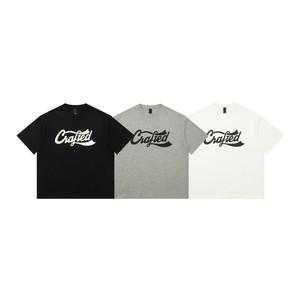 CraftedロゴTシャツ 3色セット   S-XXL　ブラック -、グレー -、ホワイト　PL769