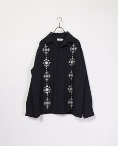 ※セットアップ対応可能　キューバ刺繍ロングスリーブシャツ