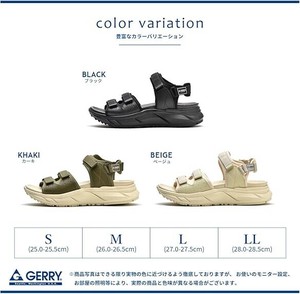 GERRY 厚底 ハイソールサンダル 歩きやすい 軽量 GR-6580