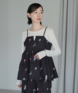 吊带背心 印花 抹胸/紧身胸衣 花卉图案