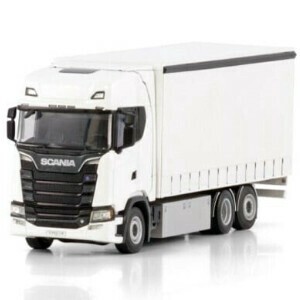新品 WSI 1/50 White Line SCANIA S HIGHLINE CS20H RIGED CURTAINSIDE TRUCK 6X2 TAG AXLE ミニカー