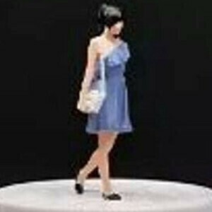 収蔵家 1/64 ドレスガール ブルー フィギュア/ミニチュア/人形