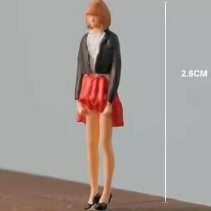 収蔵家 1/64 ひらひらスカート レッド フィギュア/ミニチュア/人形