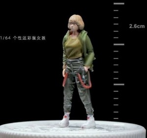 新品 64361B 収蔵家 1/64 迷彩女性