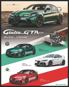 モーターヘリックス 1/18 アルファ ロメオ Alfa Romeo Giulia GTAm Trophy White ミニカー