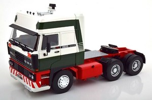 ROAD KINGS 1/18 DAF 3600 Space Cab 1986 Green / Red / White ミニカー