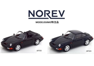 【予約】ノレブ 1/18 ポルシェ 911 - 964 Carrera 4 1990 Cabrio / Coupe ミニカー