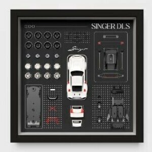 【予約】Finclassically 1/64 シンガー DLS フレームシリーズ White - Parts ミニカー