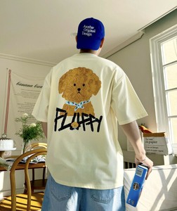 【2025春夏新作】水彩画タッチプードルイラストTシャツ
