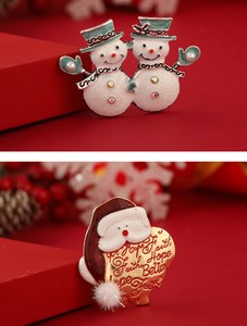 ブローチ 雪だるま  ブローチ サンタクロース ハロウィン クリスマス 雑貨 クリスマス オーナメント
