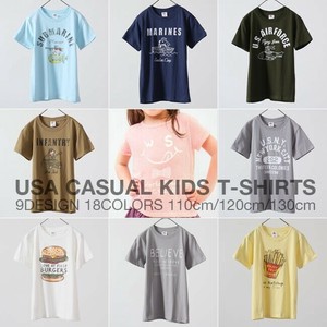 Kids' Short Sleeve T-shirt T-Shirt Casual Short Sleeve Short-Sleeved T-Shirt 100% Cotton