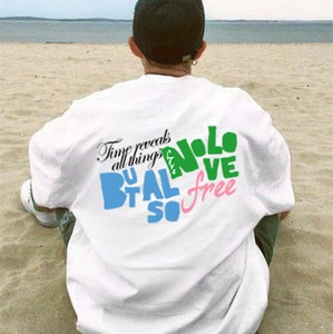 P20979 半袖 トップス  Tシャツ 2025春夏新作  プリント 字母 メンズ ラウンドネック カジュアル