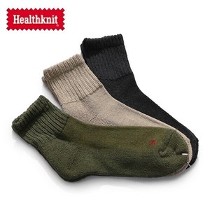 ヘルスニット【Healthknit】シンカーソリッドカラー 3Pソックス ショートソックス 靴下 3足セット メンズ