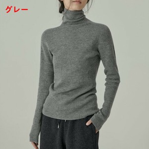 ニット 長袖 春秋 無地 快適 レディース ファッション  ABQ1110