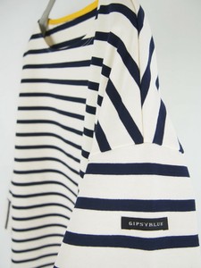 T-shirt Tunic Boat Neck Cotton [S/S NEW] Made in Japan