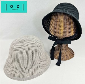 アゼ編みサーモストラップバケットハット 帽子　HAT　春夏　ユニセックス　レディース