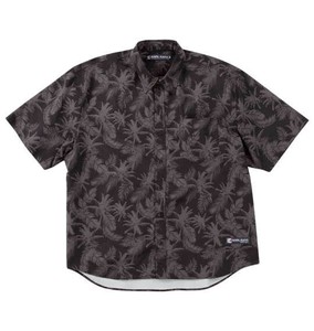 KARL KANI ビッグサイズ メンズ ボタニカル柄半袖シャツ ブラック  3L 4L 5L 6L 8L