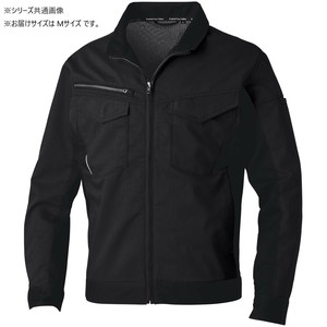 桑和 3478-00 長袖ブルゾン Mサイズ ブラック(4)