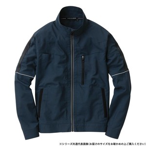 桑和 8018-10 長袖ブルゾン Sサイズ ネイビー(1)