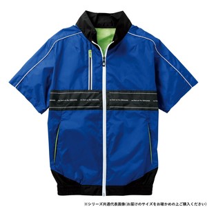 桑和 8329-01 EF用半袖ブルゾン Lサイズ ロイヤルブルー(203)