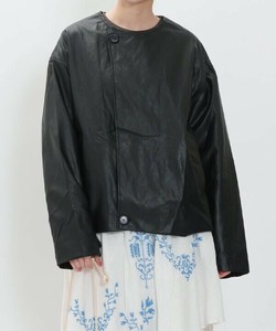 【2025春夏新作】合皮きれいめライダース