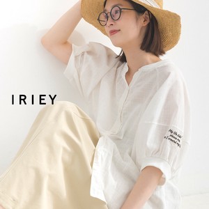 Button Shirt/Blouse Tunic Woven Fabric Cut-and-sew [S/S NEW]