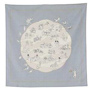 和服袋 青蛙 兔子 棉 有机 100 x 100cm