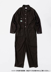 桑和 1702-20　長袖ツナギ Lサイズ チャコールグレー(23) BEAMS DESIGN
