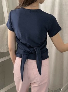 【2025春夏新作】バックリボンデザインTシャツ