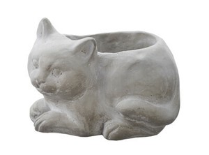プランターS　猫　ガーデニング/庭/園芸/エクステリア/鉢/花瓶