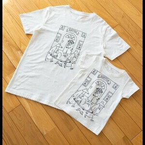 【2025春夏新作】【フェアトレード】ムーミン オーガニックコットンキッズTシャツ・担架で運ばれる