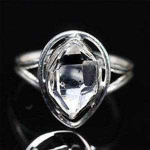 Silver-Based Crystal Ring Rings